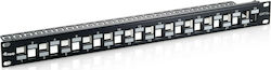 Equip Кийстоун пач панел за рафт 1U 19" 24 порт...