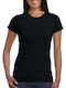 Gildan 64000L Women's Short Sleeve Promotional T-Shirt Black