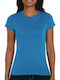 Gildan 64000L Women's Short Sleeve Promotional T-Shirt Antique Sapphire