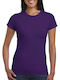 Gildan 64000L Women's Short Sleeve Promotional T-Shirt Purple