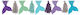 Amscan Mermaid Party Garland 304cm