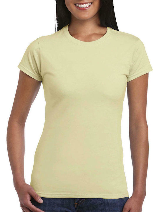 Gildan 64000L Women's Short Sleeve Promotional T-Shirt Sand