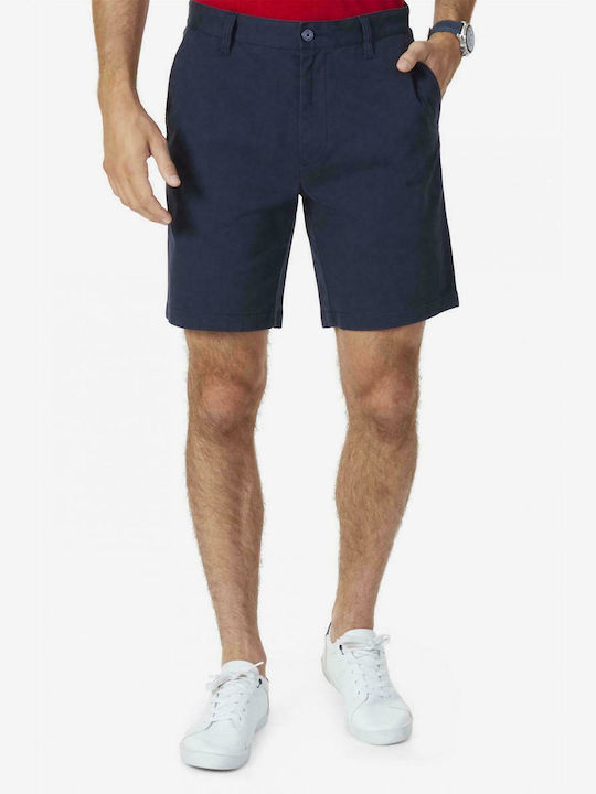 Nautica Men's Chino Monochrome Shorts Navy Blue
