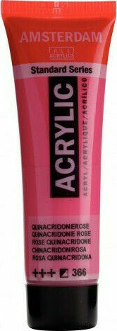 Royal Talens Amsterdam All Acrylics Standard Acrylic Paint Set Quanacridone Rose 366 20ml 1pcs