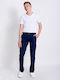 Victory Miami Men's Trousers Chino Elastic in Slim Fit Navy Blue