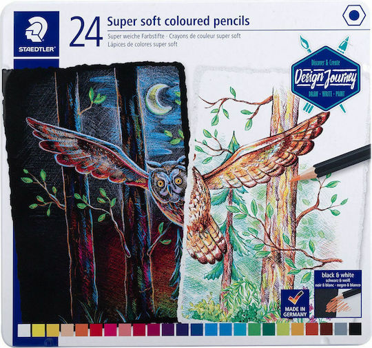 Staedtler Super Soft Coloured Pencils Ξυλομπογιές Σετ 24 χρώματα