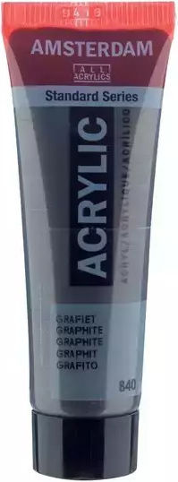 Royal Talens Amsterdam All Acrylics Standard Сет акрилни бои за живопис Graphite 840 20мл 1бр