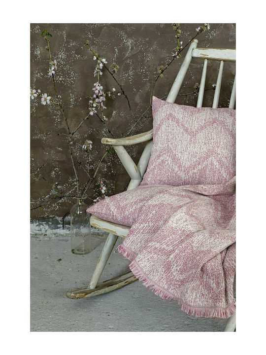 Nima Armchair Throw Elation 180x180cm Pink 26617