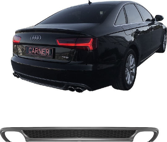 Carner Diffusor Auto Rückseite Stoßstange Kompatibel mit Audi A6 C7 2011-2015