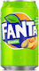 Fanta Băutură răcoritoare fructe exotice cu carbonatare în Cutie 330ml