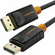 Cabletime Cable DisplayPort male - DisplayPort male 4k/60Hz 1m Μαύρο