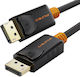 Cabletime Cable DisplayPort male - DisplayPort male 4k/60Hz 3m Μαύρο
