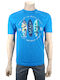 Fynch Hatton Herren T-Shirt Kurzarm Hellblau 11211606-1671