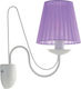 ArkoLight Klassisch Leuchte Wand mit Fassung E14 Lila 27x27x40cm