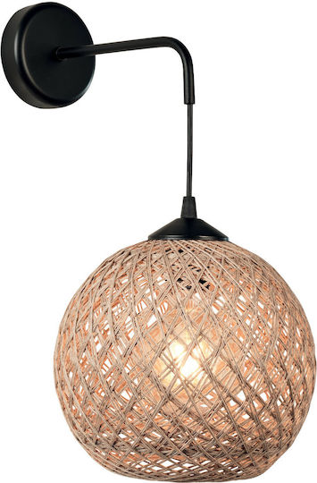 ArkoLight Klassisch Leuchte Wand mit Fassung E27 Beige 20x20cm