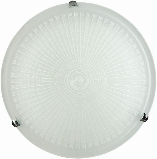 ArkoLight Πλαφονιέρα Οροφής 40εκ. Λευκή με Ντουί E27