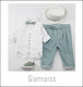 Bambolino Boys Linen Baptism Suit with Vest Gia...