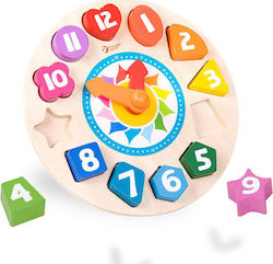 Classic World Tic Tac Ρολόϊ Educational Toy Telling Time Learning made of Wood for 1.5+ Years Old