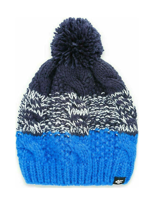 4F Kids Beanie Knitted Blue