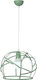 ArkoLight Kids Metallic Single Ceiling Light E27 Green 60W 35x31cm