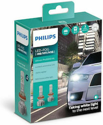 Philips Lămpi Autoturismului Ultinon Pro5000 Fog H11 / H16 / H8 LED 5800K Alb rece 12-24V 15W 2buc