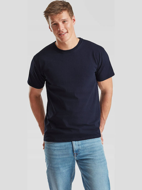 Fruit of the Loom Valueweight T Men's Short Sleeve Promotional T-Shirt Deep Navy Blue