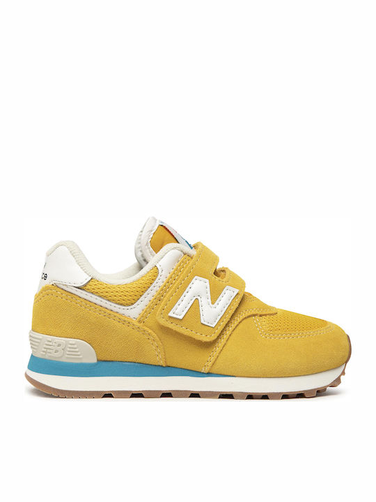 574 Classic 574 Kids Sneakers with Scratch Yellow