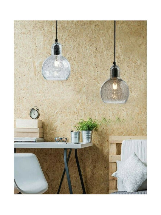 ArkoLight Κρεμαστό Φωτιστικό Διάφανο με Ντουί E27 20x21εκ.