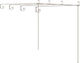 Πέργκολα Κήπου από Μέταλλο με Οροφή σε Καφέ Χρώμα 400x300x250cm