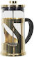 Filterkaffeemaschine Handbetrieb Rostfreier Stahl Gold 600ml