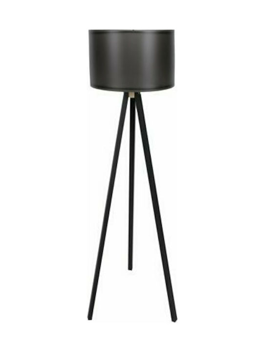HomeMarkt Floor Lamp H145xW38cm. with Socket for Bulb E27 Black