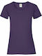 Fruit of the Loom Valueweight T Women's Short Sleeve Promotional T-Shirt Purple
