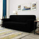 Ehome Elastische Abdeckung für Zweisitziges Sofa Black 85x180cm 1Stück EH-0533
