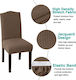 Ehome Jacquard Elastic Cover for Chair Brown With Back 40εκ. 1pcs EH-0267