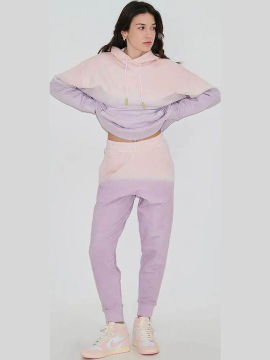 Bae Hohe Taille Jogginghose Jogger Acid Lilac