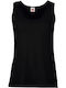 Fruit of the Loom Valueweight Women's Sleeveless Promotional Blouse Black