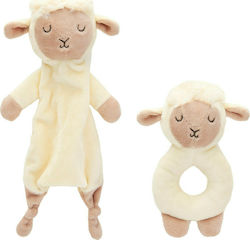 Sass & Belle Babydecke Baa Baa Lamb Comforter And Rattle Set aus Stoff für 0++ Monate