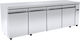 Niki Inox Ψυγείο Πάγκος χωρίς Μοτέρ Υ88xΠ226xΒ80cm