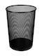 Deli Office Metal Waste Bin Black 24x24x34.3cm