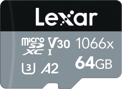 Lexar Professional 1066x microSDXC 64GB Klasse 10 U3 V30 A2 UHS-I