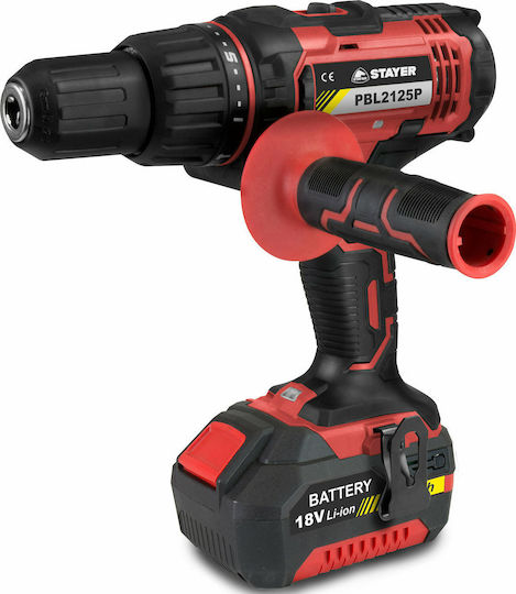 Stayer PBL 2125PK Κρουστικό Δραπανοκατσάβιδο Μπαταρίας 18V 2x5Ah