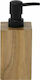 Tabletop Wooden Dispenser Brown 150ml
