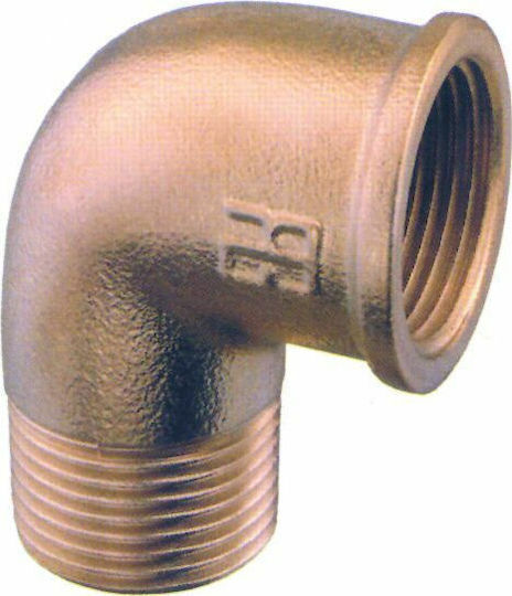 Lalizas Pipe Elbow Fitting Brass 3/4" Male/Female 90065