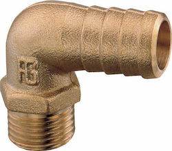 Lalizas Γωνιακή σύνδεση σωλήνα Messing 3/8" Männlich 90073