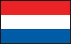 Flag of the Netherlands with a stake 45x30cm