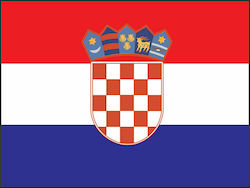 Flagge Kroatiens 45x30cm