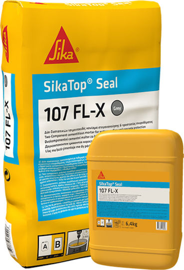 Sika SikaTop® Seal-107 FL-X Циментово Стегано Водоустойчиво 28.4 кг Сиво