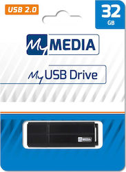 Verbatim MyMedia 32GB USB 2.0 Stick Μαύρο