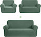 Ehome Jacquard Elastische Abdeckungen Wohnzimmerset Mint
