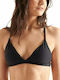 Superdry Triangle Bikini Top with Adjustable Straps Black